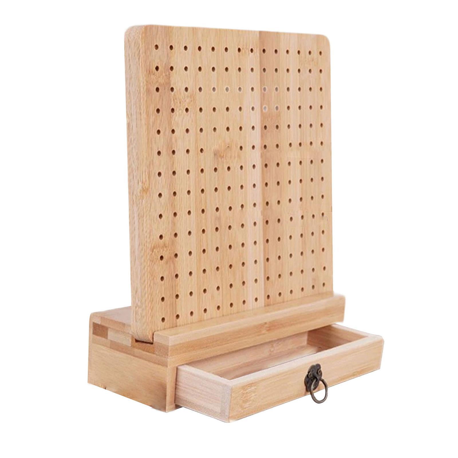 Abbraccia Crochet Blocking Board, Pegboard for Crocheting, Wooden Holeboard with Warehouse Drawer for Knitting And Crocheting with Handmade DIY Crochet Board