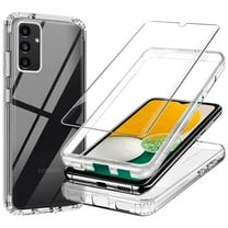 Decase Clear Case for Samsung Galaxy A14 5G,Hybrid Case TPU & Hard PC Military Grade Protective Phone Shell with Screen Protector [Support Wireless Charging] Shockproof Transparent Cover Case