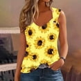 thumbnail image 2 of LYXSSBYX Tank Tops for Women Clearance Women's Printed Round Neck Casual Printed Sleeveless Suspender Top, 2 of 4