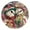 Happy Snowman, variant on Wobogo Happy Snowman Wall Clock 10in Silent Mechanism Battery Operated Retro Style for Living Room Bedroom and Kitchen Gold Pointer