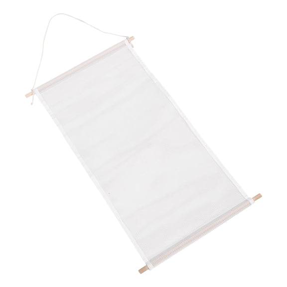 ifundom White Mesh Earring Organizer Wall Mounted Jewelry Hanger for Women and Girls, Metal Storage Display Rack