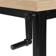 thumbnail image 3 of Pemberly Row Computer Desk Standing Adjustable 48"L Metal Natural, 3 of 9