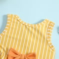 thumbnail image 4 of Baby Girls Summer Swimsuit Sleeveless Bowknot Striped Swimwear Toddler Two-Piece Bikini Set Beach Suit 1-4Y, 4 of 8