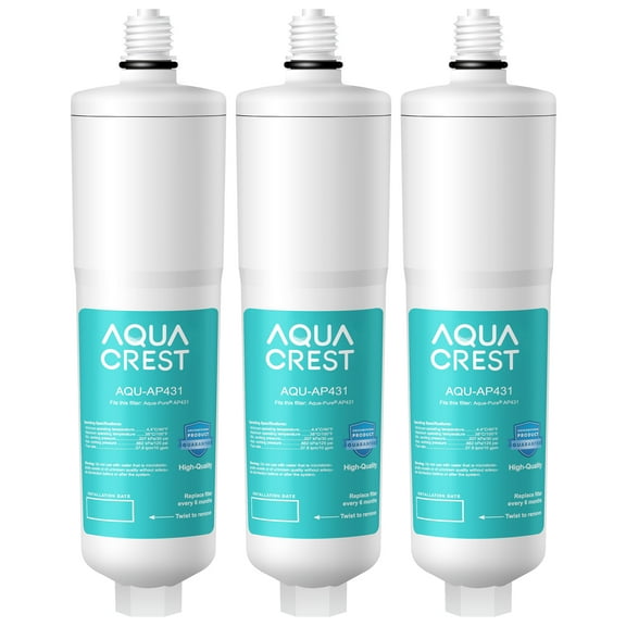 AQUACREST AP431 Replacement for AquaPure AP430, AP431 Hot Water Filtration Cartridge(Pack of 3)