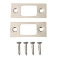 thumbnail image 2 of Lock Deadbolt Strike Plates 2Pcs Strike Plate Door Backplate Stainless Steel, 2 of 10
