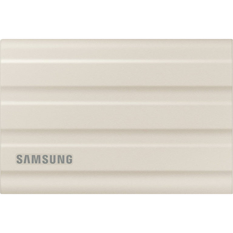 Samsung, External SSD, 2TB T7 Shield USB 3.2 Gen 2 Type-C, Beige