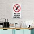 thumbnail image 5 of No Cats Allowed Past Here Sign Safe Sign, Signs Outdoor, 12 X 8 In, Sign For Home, Business, Driveway Alert, 5 of 6