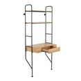 thumbnail image 4 of Home Furniture Lean Industrial Desk In Black Painted Steel, Wood And Brown, 4 of 7