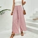 thumbnail image 3 of WILLBEST Pantalones Casuales de Mujer, Culotte de Pierna Ancha con Diseño Floral y Abertura Lateral para Un Uso Diario Cómodo. Grande, 3 of 7