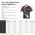 thumbnail image 5 of Lsque The Binding of Isaac Pattern Hawaiian Shirt for Men Unisex Summer Beach Casual Short Sleeve Cotton Linen Button Down Shirts-X-Large, 5 of 6