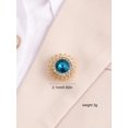 thumbnail image 5 of 1 Set Of Business Style Silver & Blue Windmill Shaped Tie Pin, With Gift Box, Suitable For Daily Wear By Men, 5 of 5