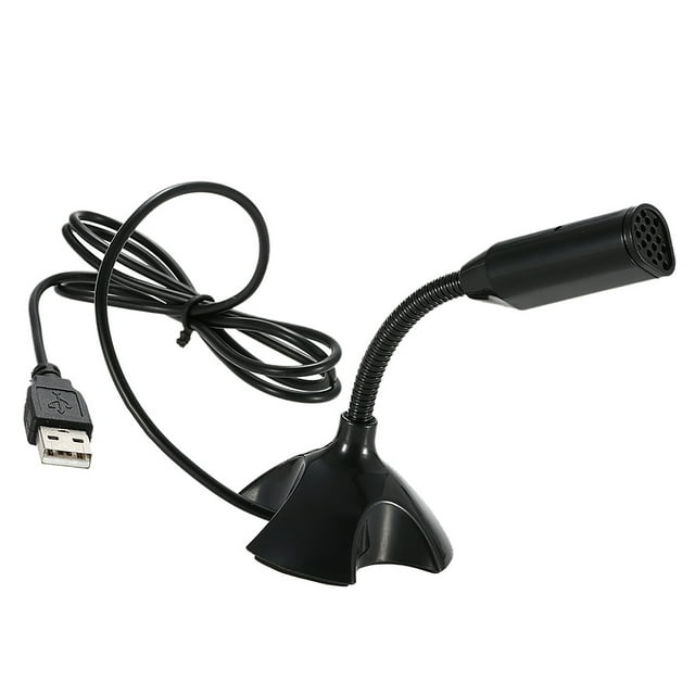 Microphone de Bureau USB 360 Ajustable Supporte Chat Vocal Enregistrement Micro pour PC Mac avec port USB