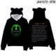 thumbnail image 1 of Doors Roblox-Sudadera con capucha para niños, jersey de manga corta con orejas de gato de Escape de la puerta, moda urbana, regalos, 1 of 4