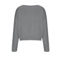 thumbnail image 4 of AherBiu Hauts à Manches Longues pour Femmes Chandail d'Hiver Tricoté Col Rond Chandails Blouse Couleur Unie, 4 of 7