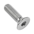 thumbnail image 5 of Wanyifa Titanium Ti M6x10 15 20 25 30 35 40 45mm Countersunk Flat Head Hex Socket Cap Screw Bolt,M6x20 mm,Silver,4 Pcs, 5 of 7