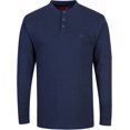 thumbnail image 2 of Portwest FR32 Mens Flame Resistant Antistatic Henley Work Sweatshirt Navy, 4X-Large, 2 of 2