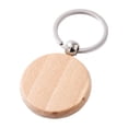 thumbnail image 1 of tredstone Wooden Keychain Wood Key Ring Convenient Pendant Buckle Decorations Circle 4*4, 1 of 6