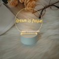 thumbnail image 4 of Transparent LED Night Light USB Night Light Erasable Writing Cat, 4 of 5