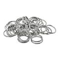 thumbnail image 4 of 6x 50 de Plata de Material Acero Inoxidable con Bordes Partidos, de Llavero Circular de 20 Mm para La Organización de Las Llave 6 piezas, 4 of 10