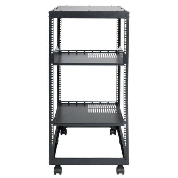 SKYSHALO 20U 4-Post Open Frame Server Rack with Network Enclosure ...