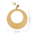 thumbnail image 2 of MLINS  Circle Earrings for Women Watch Band Friendly Belt Man Golden, 2 of 8