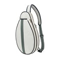 thumbnail image 4 of S SERENABLE Sac de Tennis Équipement Transporter Sac Femmes Hommes Réglable Sangle Tennis Sac de Rangement Beige, 4 of 9