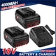 thumbnail image 1 of 6.0ah Recargable Ion Litio Battery for Bosch 18V 6000mah a Batería de Respaldo Reemplazo Portátil GBA GBH GSR GSB BAT609 BAT618G BAT619 BAT621 BAT620 Herramientas Eléctricas Inalámbricas Indicador LED, 1 of 9