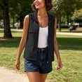 thumbnail image 4 of Chiccall Women Lightweight Quick‑Dry Hooded Sleeveless Vest, Zip‑Up Outdoor Casual Sleeveless Gilet With Functional Pockets, 4 of 10