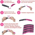 thumbnail image 4 of Hula Hoop, Hula Hoop para bajar de peso y masajes, 6-8 segmentos, aros Hoola Hoop extraíbles, apto para fitness, deportes, hogar, oficina, modelado del vientre, 1 kg oso de fresa Juguete, 4 of 6