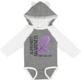 thumbnail image 3 of Inktastic Alzheimers Awareness- Fight, care, cure Boys or Girls Long Sleeve Baby Bodysuit, 3 of 5