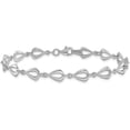 thumbnail image 3 of 14K White Gold Polished Link Bracelet - 7.5", 3 of 7