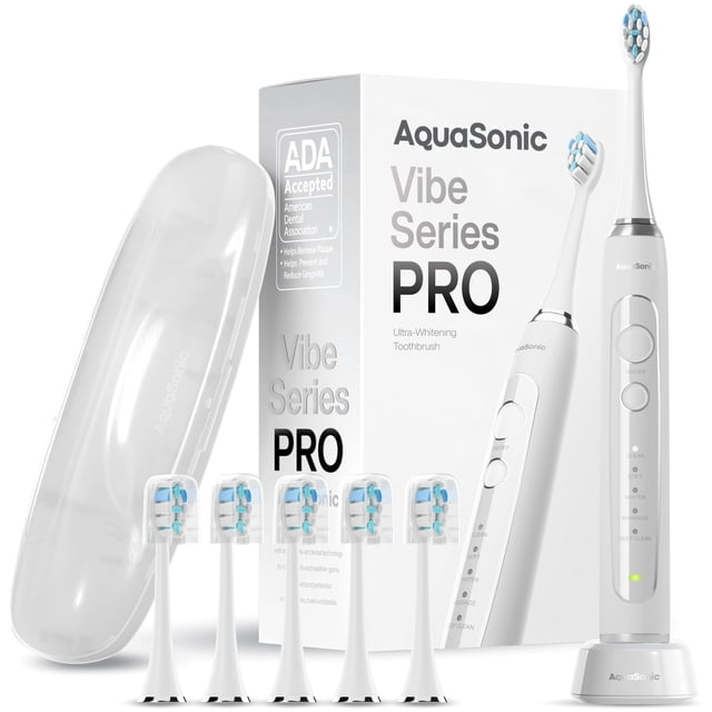 Cepillo de dientes eléctrico Aquasonic Vibe Series PRO3 White