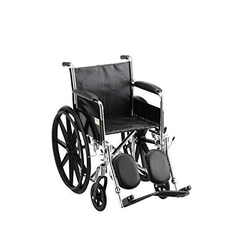 Steel Standard Wheelchair Front Rigging Elevating Leg Rests, Seat Size