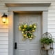 thumbnail image 1 of Butterflys Yello W Roses Artificial Flower Wreath With Metal Frame Rustics Spring Summer Door Hanger For Front Door Porch Wall Window, 1 of 6