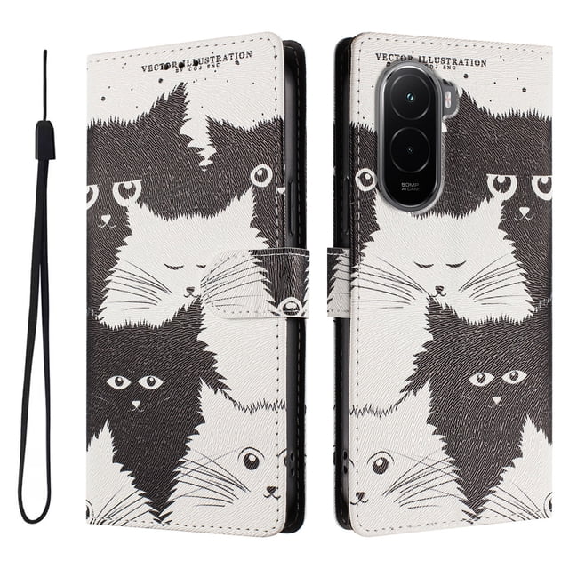 FOXDOCK Funda Tipo Cartera para Xiaomi POCO M7 4G con Soporte y Correa – Diseño de Patrones Lindos