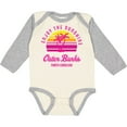 thumbnail image 3 of Inktastic Summer Enjoy the Sunshine Outer Banks North Carolina in Pink Boys or Girls Long Sleeve Baby Bodysuit, 3 of 5