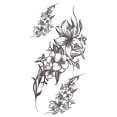thumbnail image 2 of onlyliua para Interior/Exterior Tatuajes con Bocetos Pegatinas Abstractas Pegatinas Flores Rosas, 2 of 2