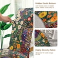 thumbnail image 5 of Yayeee 2 Pack Dining Chair Covers Stretch Parson Chairs Slipcovers Seat Protector, White Floral Garden, 5 of 6