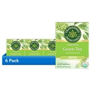 (6 pack) Traditional Medicinals, Organic Green Tea Matcha with Toasted Rice, Tea Bags, 16 Ct