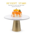 thumbnail image 5 of HOMEMAXS 1Pc Cake Stand Cupcake Display Holder Wedding Dessert Tray (White Yellow), 5 of 6