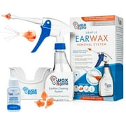WaxBgone Ear Cleaner Earwax Removal Kit, Ear Wax Cleaner, Ear Irrigation Flushing System, Ear Wax Remover Kit, Ear Cleaning Kit & Ear Flush Kit for Adults + (Earwax Removal Drops, & 3 Tips)