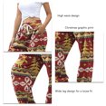 thumbnail image 4 of Pantalones de mujer,Pantalones de chándal estampados, pantalones de chándal estampados de talle alto, pantalones de correr suaves elaborados por expertos, 4 of 5