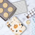 thumbnail image 5 of Yayeee Pot Holders Kitchen Heat Resistant with Pocket 7"x9.8" Cotton Oven Cooking Hot Pads, Beige Fall Pumpkin, 5 of 7