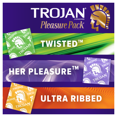 thumbnail image 5 of Trojan Pleasure Pack Please Her Lubricated Condoms Bulk 6 Pack Each, 18 Count, 5 of 5