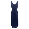 thumbnail image 5 of adviicd Robes de Mariage pour Femmes Robes Formelles pour Femmes Soirée Fente Froncée Robe Maxi Moulante Robe de Mariage Marine,m, 5 of 5