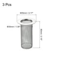 thumbnail image 2 of 3Pack Bathroom Sink Strainer, Fit for Diameter 1.38"-2" Drain Hole, 80mm/3.15" Deep Stainless Steel Sink Strainer, 2 of 6