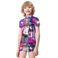 thumbnail image 2 of Harley Quinn Boys 2-Piece Swimsuit Set, Short Sleeve Rash Guard & Swim Trunks, 2 of 7