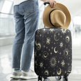 thumbnail image 2 of Black Sun Moon Star Pattern Luggage Cover Fashion Suitcase Cover Baggage Covers Fit 25-28 Inch Luggage (Go Travel), 2 of 5