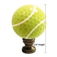 thumbnail image 2 of HomeConcept Tennis Ball Lamp Finial, Yellow, 2.25"h, 2 of 5