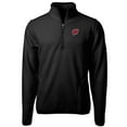 thumbnail image 2 of Men's Cutter & Buck Black Wisconsin Badgers Big & Tall Cascade Eco Sherpa Fleece Quarter-Zip Jacket, 2 of 3